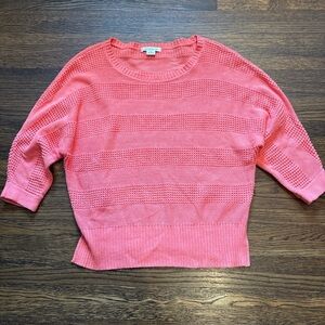 Liz Claiborne Coral Crew Neck Sweater